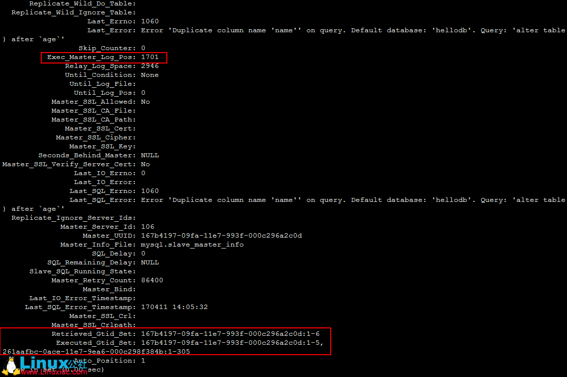 GTID 复制异常的解决步骤