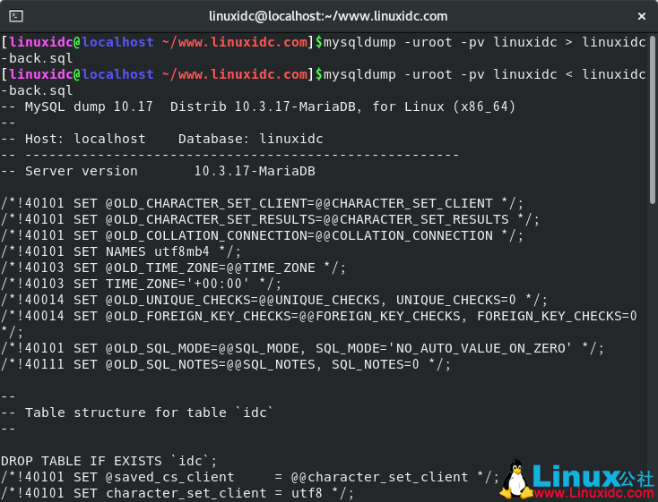 备份和还原 MySQL 数据库的简便方法