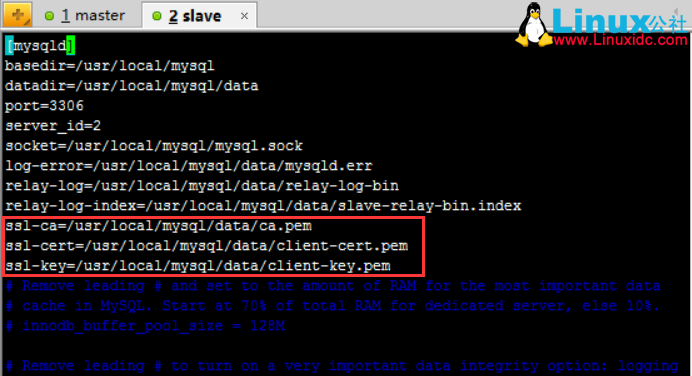 CentOS 7.2 下 MySQL5.7.13 安装和基于 SSL 加密的主从复制
