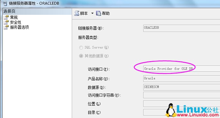 在 64 位 SQL Server 中创建 Oracle 的链接服务器 Link Server