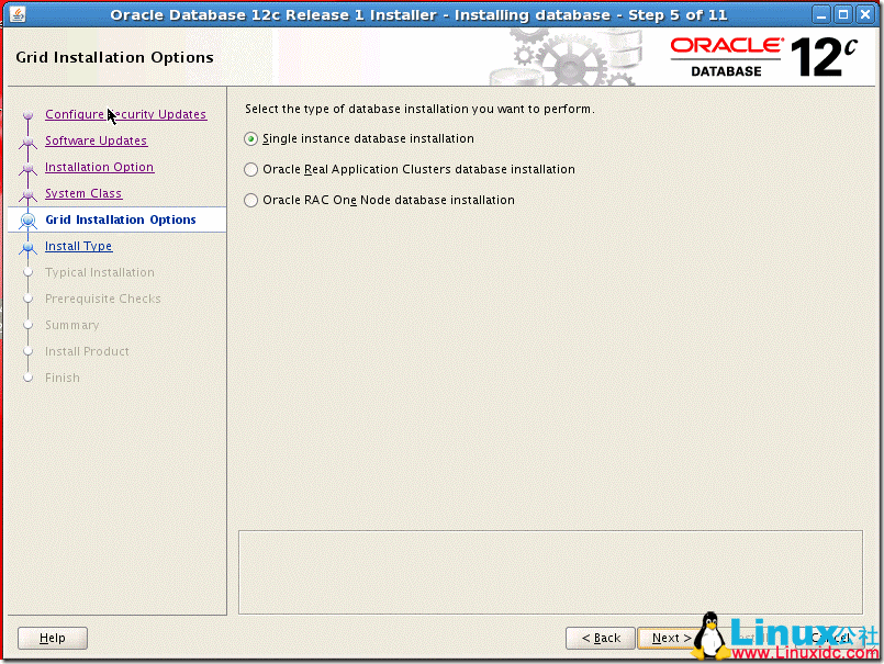 Linux 系统安装 Oracle Database 12c 图文详解教程