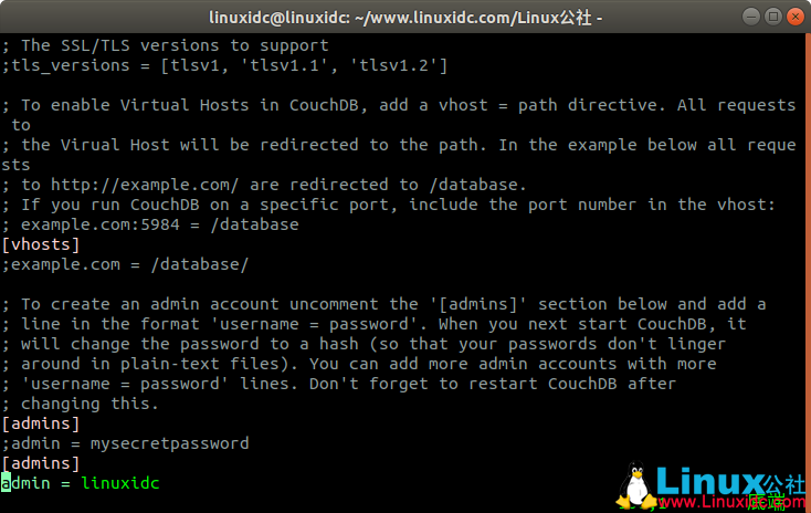 如何在 Linux 中安装 Apache CouchDB 2.3.0