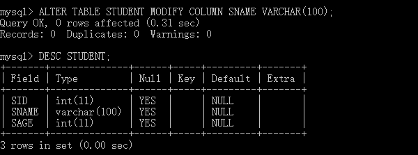 MySQL 基础操作之对数据库和表的增删改查