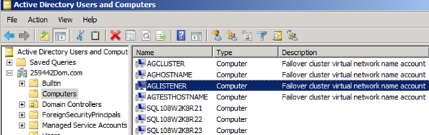 AlwaysOn Group Listener