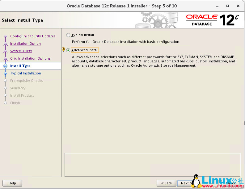 Oracle Linux 7.4 安装 Oracle 12C