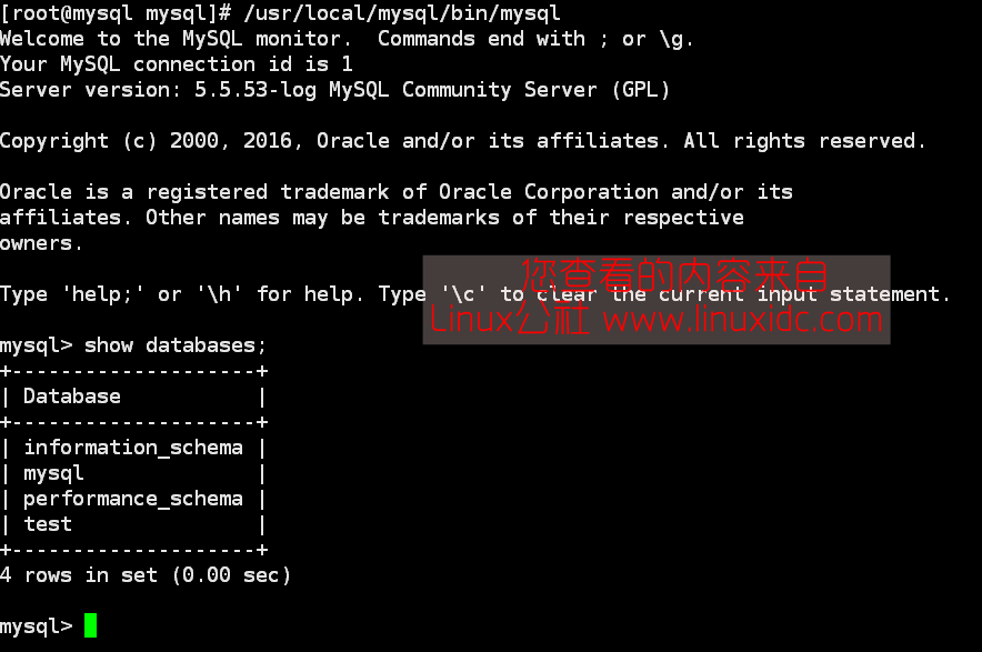 CentOS 6.6 二进制包安装 MySQL5.5