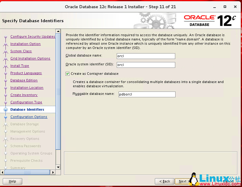 Oracle Linux 7.4 安装 Oracle 12C