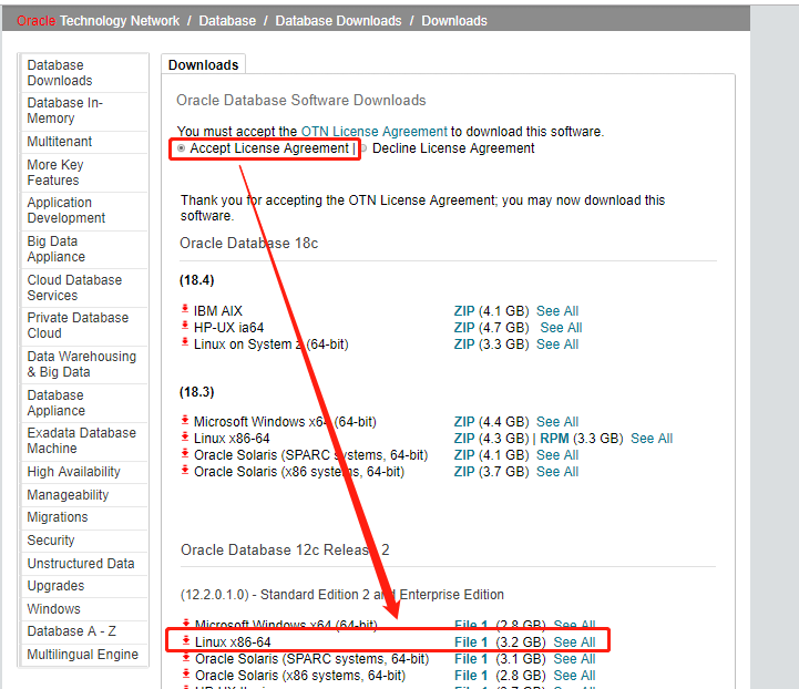 CentOS 7 下 Oracle 12C 无图形界面静默安装