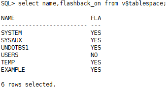 Oracle 闪回技术之闪回数据库