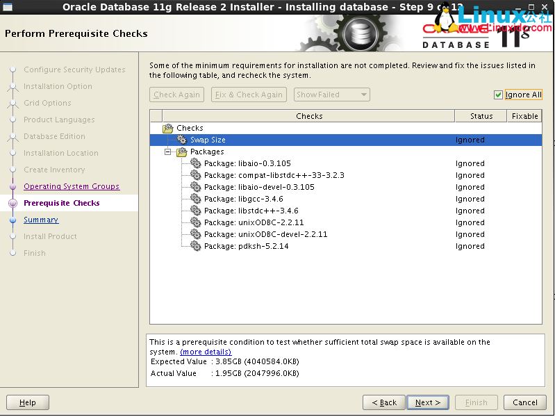 Linux 下 Oracle 11g 单实例安装超详细讲解