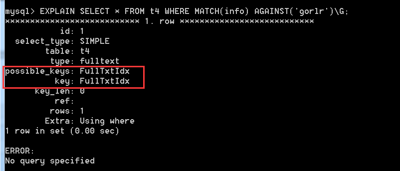 MySQL 中索引优缺点、分类和使用操作详解