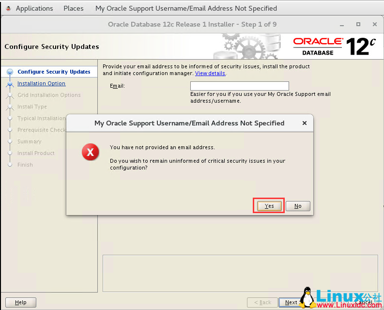 Oracle Linux 7.4 安装 Oracle 12C
