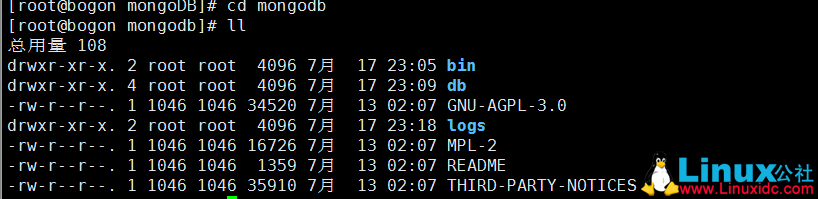 Linux 下搭建 MongoDB 环境笔记