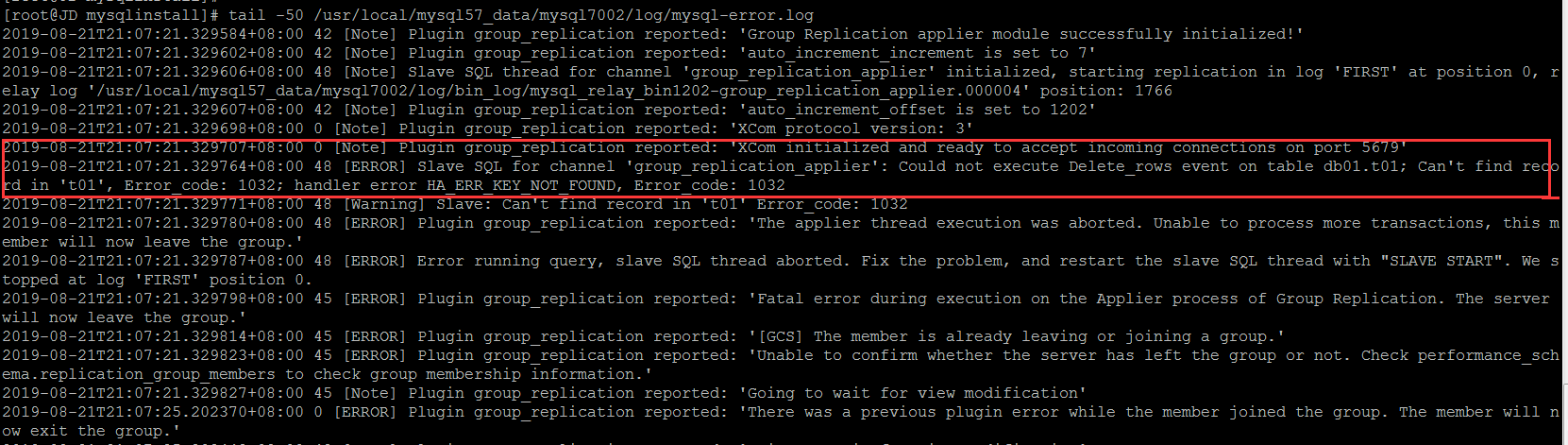 MySQL MGR 集群单主模式的自动搭建和自动化故障修复