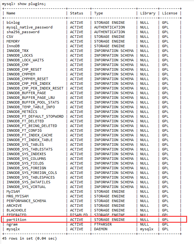 MySQL 分区表使用方法