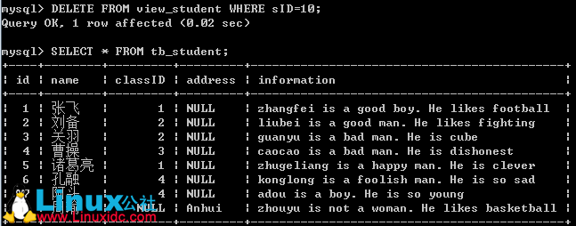 MySQL 视图的基本操作 MySQL 视图的基本操作