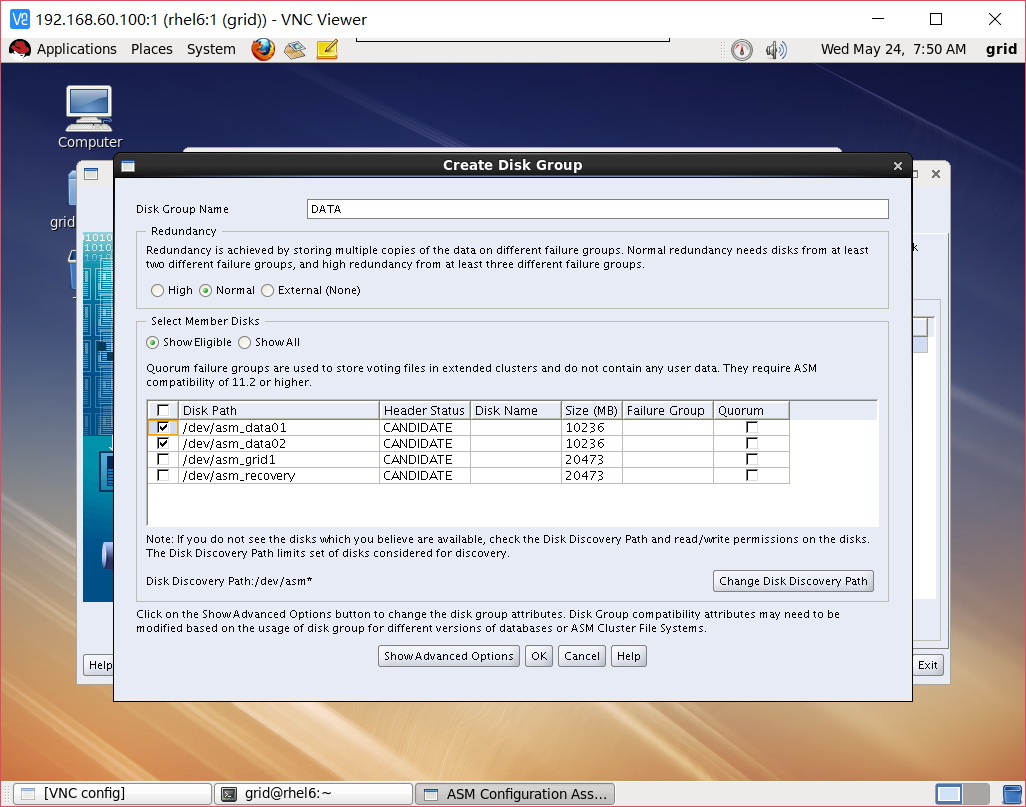 RHEL6.5 安装 Oracle 11g + udev + ASM 安装部署详解
