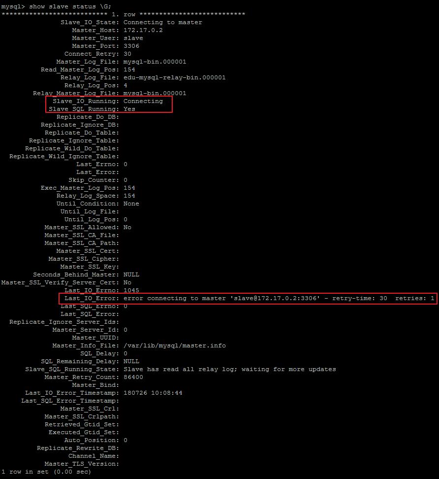 基于 Docker 的 MySQL 主从复制搭建