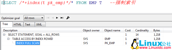 Oracle 使用强制索引 Oracle 使用强制索引