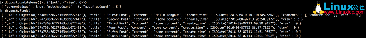 MongoDB 的 CRUD 操作简析 MongoDB 的 CRUD 操作简析
