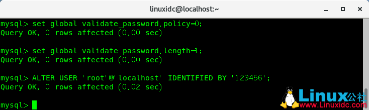 MySQL 8.0 设置简单密码报错 ERROR 1819 (HY000): Your password does not satisfy the current policy requirements