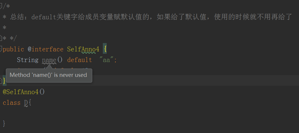 JAVA 中的注解 JAVA 中的注解