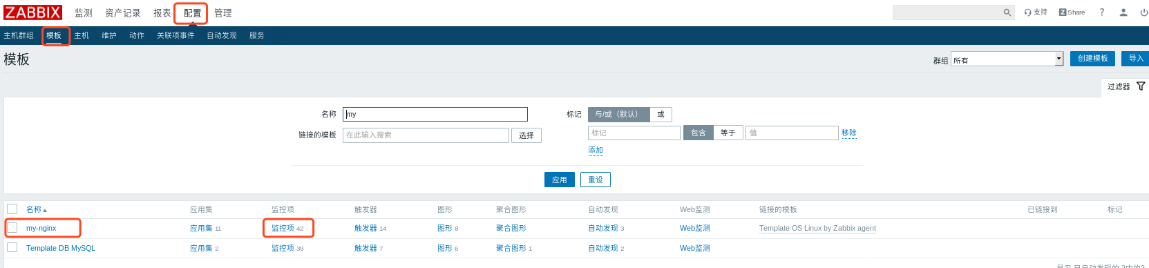 Zabbix 模板管理 Zabbix 模板管理