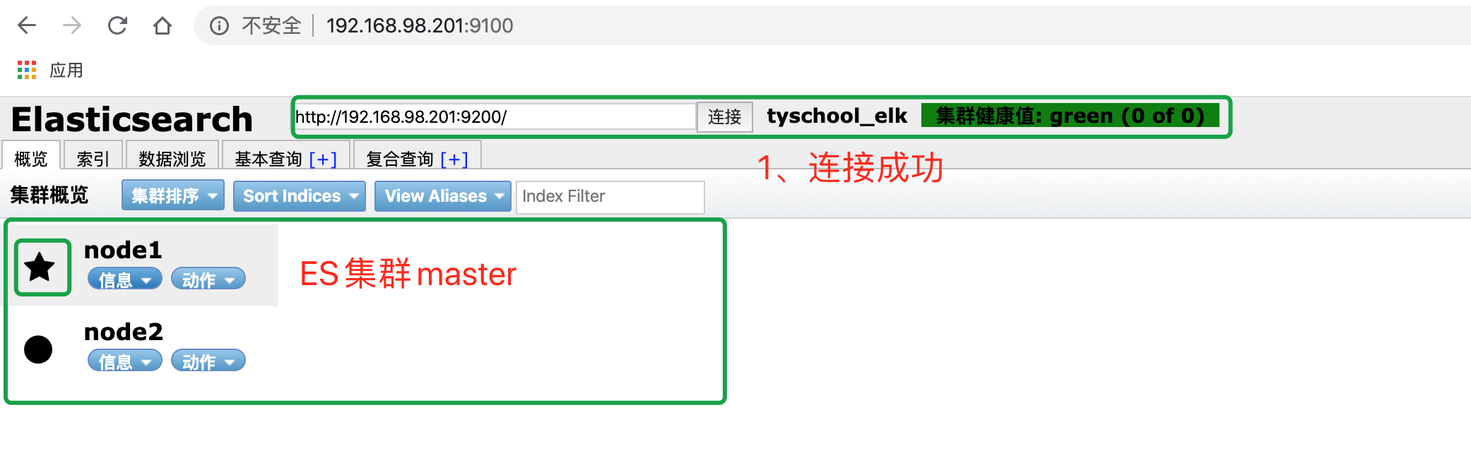 ELK 数据管理工具 ES-Head 部署