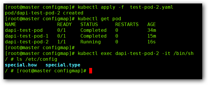Pod 的存储之 Configmap Pod 的存储之 Configmap