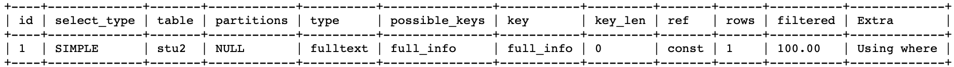 MySQL 索引 MySQL 索引