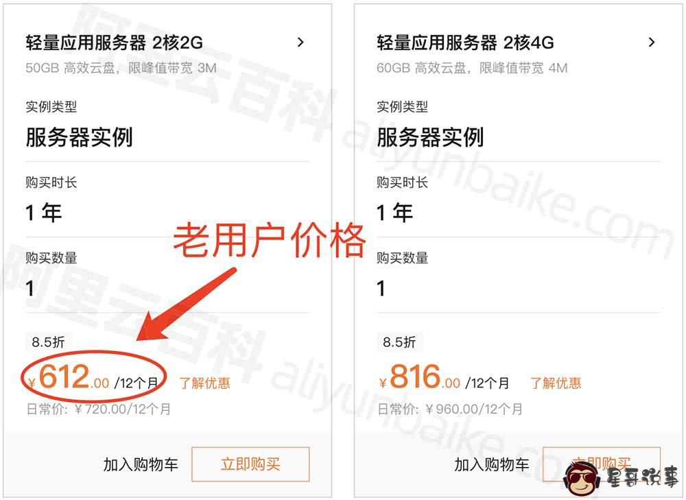 阿里云老用户价格
