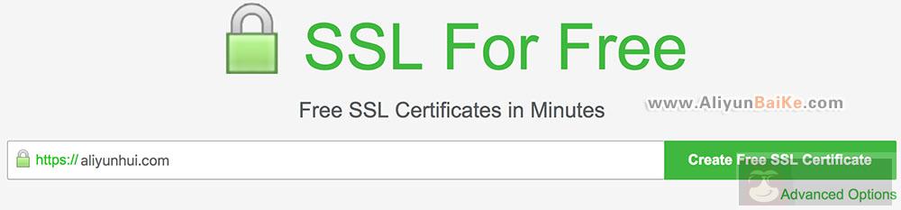 SSL FOR FREE 申请免费 ssl 证书