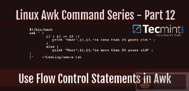 awk 系列：在 awk 中如何使用流程控制语句