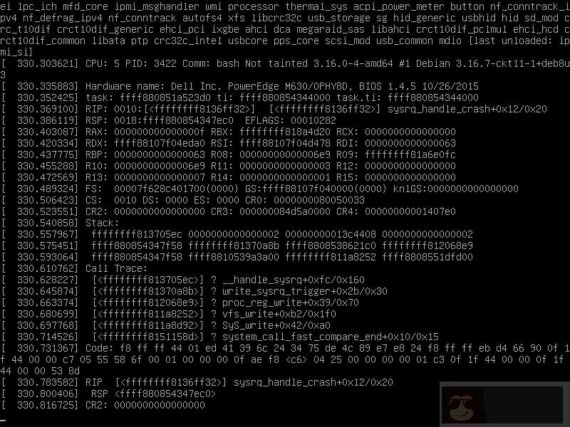 教你如何捕捉内核崩溃信息 教你如何捕捉内核崩溃信息