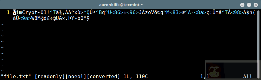 使用 Vim 给文件设置密码保护 使用 Vim 给文件设置密码保护