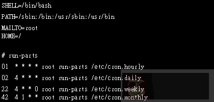 Linux 下的计划任务--crontab