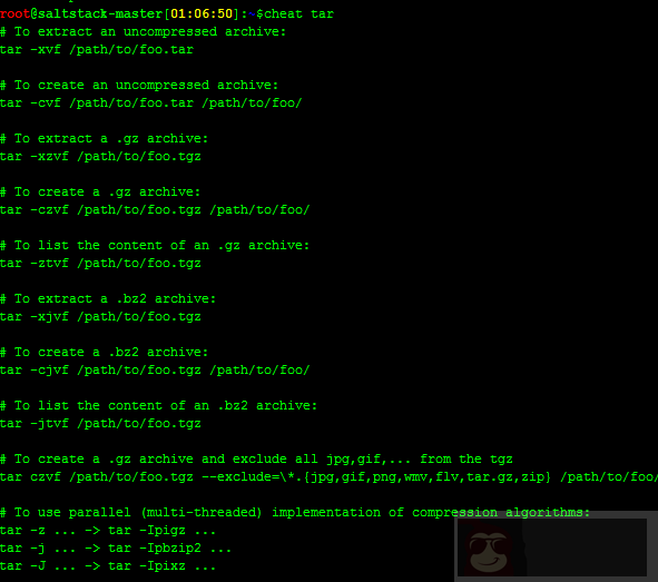 Linux 下更好用的帮助命令—cheat