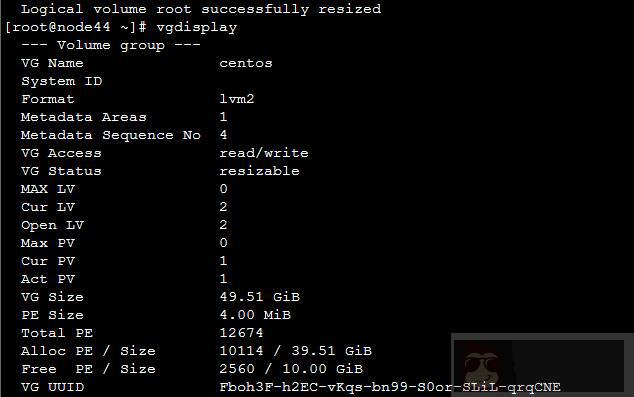 Centos 分割卷组 Centos 分割卷组