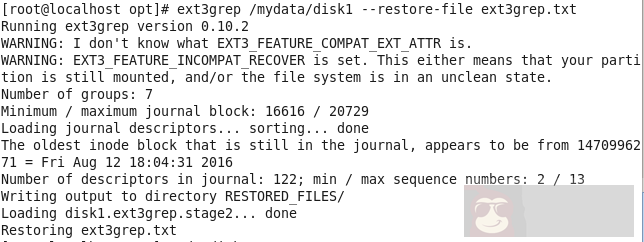 ext3 文件系统反删除利器 -ext3grep