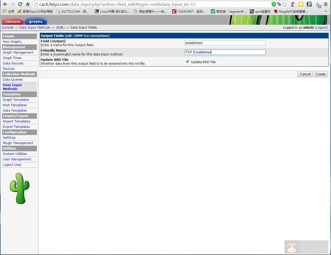 cacti 安装与配置 cacti 安装与配置
