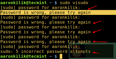 自定义 sudo 在你输入错误的密码时嘲讽信息 自定义 sudo 在你输入错误的密码时嘲讽信息