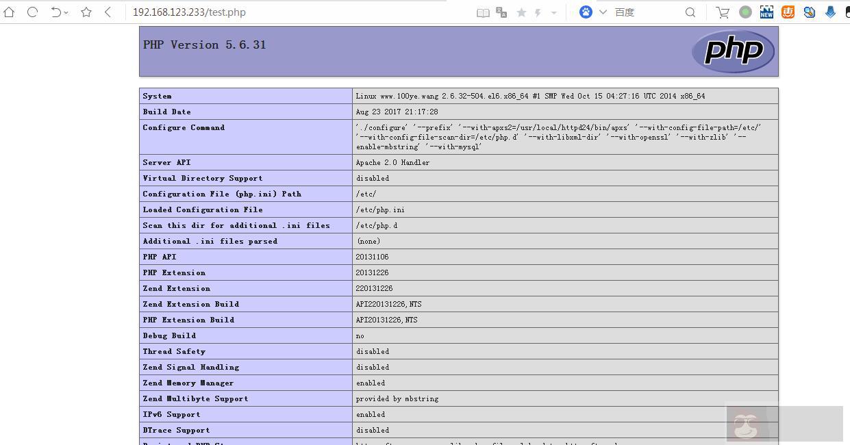 为 httpd2.4.x 编译安装 php 模块