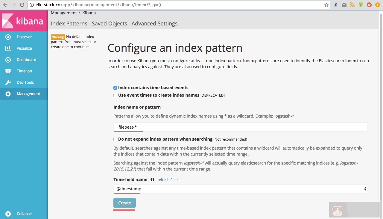 Centos7 上安装与配置 Elastic Stack