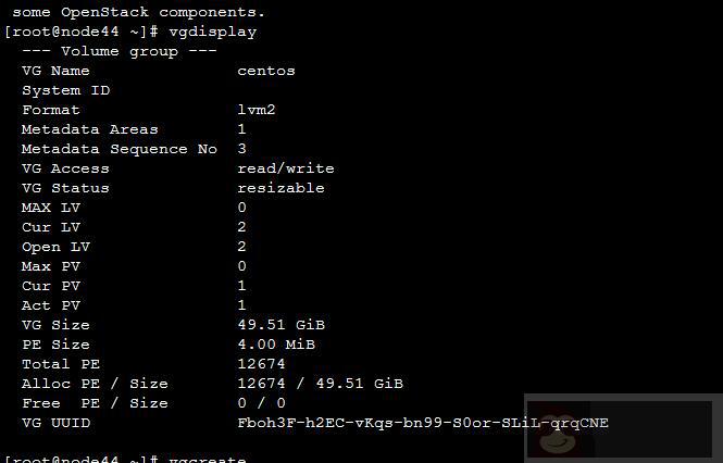 Centos 分割卷组 Centos 分割卷组