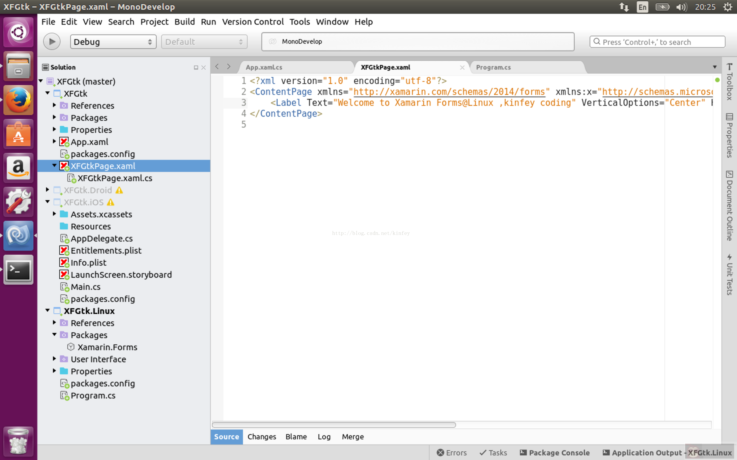 .NET Conf 2017 后初尝 Xamarin Forms 3.0@Linux
