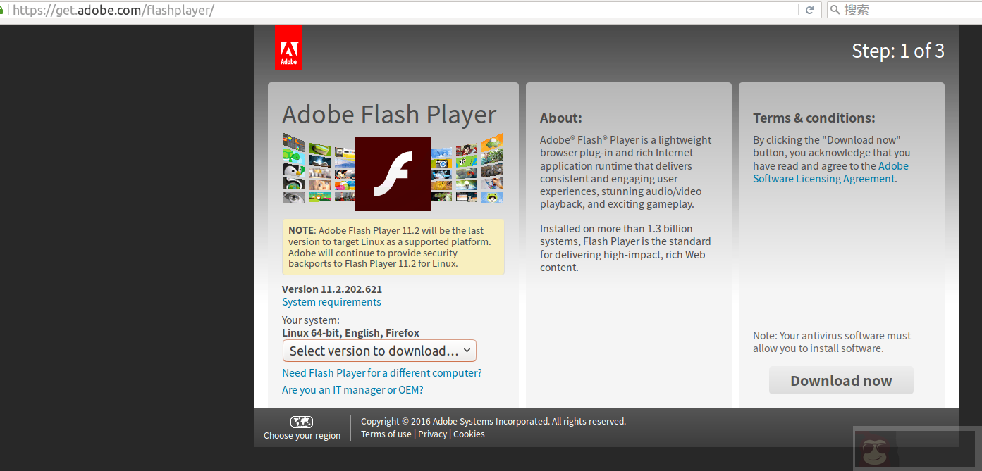 Ubuntu 16.04 下安装 Firefox 的 Flash 插件