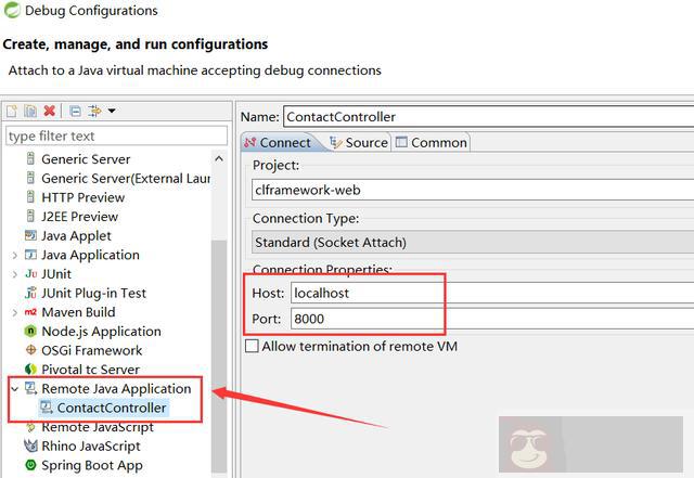 使用本地 eclipse 调试服务器代码