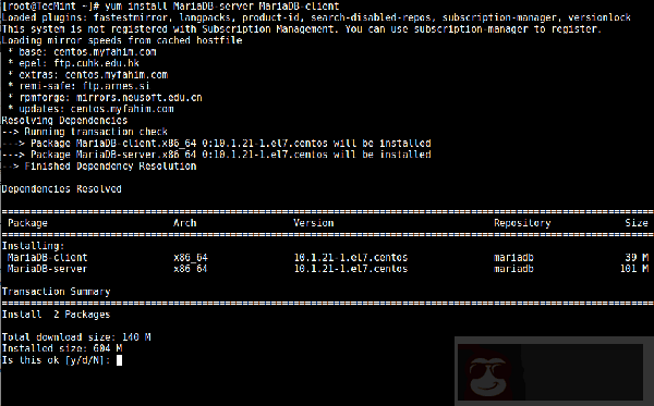 三步搞定 CentOS7 下的 MariaDB 10 三步搞定 CentOS7 下的 MariaDB 10