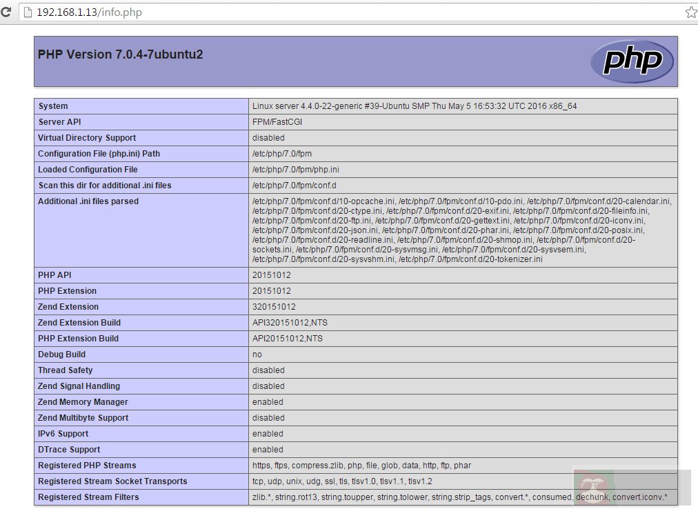 在 Ubuntu 16.04 上安装 LEMP 环境之图文向导