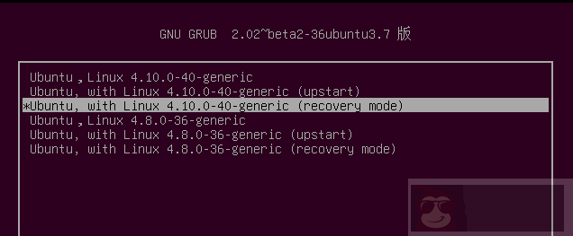 ubuntu14.04 版本重置密码